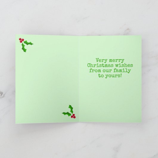 Feestive Tree-kerstKaart Kaart (Binnen)