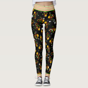 Feestive Trini-Kerstmis met Maracas en Cuatro Leggings