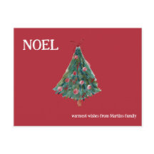 Feestive Waterverf kerstboom