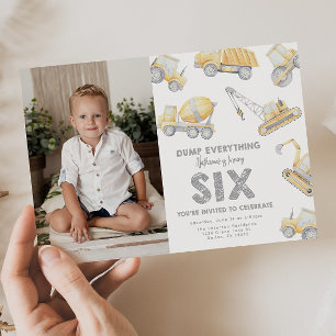 Feestje 6e verjaardag SIX Kaart