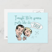 Feestje alsof het 1959 is! briefkaart (Voorkant / Achterkant)