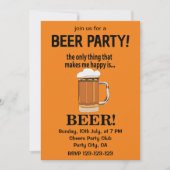 Feestje Bier Drinken Bier Kaart (Voorkant)