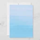 Feestje bij het zwembad rode drank blauwe water kaart (Achterkant)