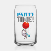 FEestje! Feest Possum Grappige Zwevende Opossum Blikvorm Glas (Achterkant)