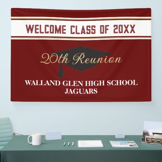 Feestje! GROTE CUSTOM Class Reunion Spandoek (Beurs)