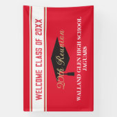 Feestje! GROTE CUSTOM Class Reunion Spandoek (Verticaal)