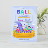 Feestje in de balzaal kaart (Staand voorkant)