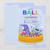 Feestje in de balzaal kaart (Voorkant / Achterkant)