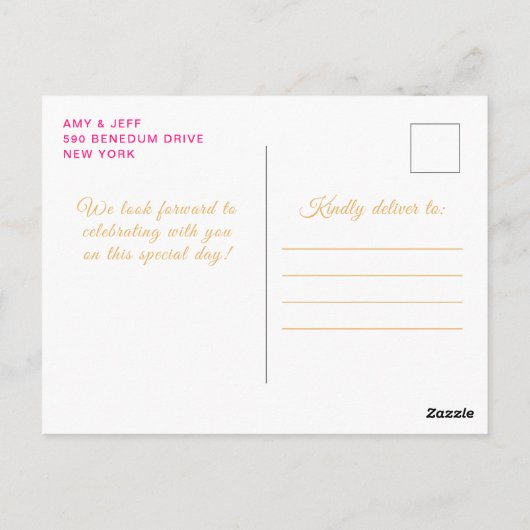 Feestje Prinses met Heet Roze Bruin Haar Briefkaart (Achterkant)