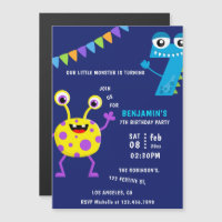 Feestje van Kleine Monster Jongen 7e Verjaardag