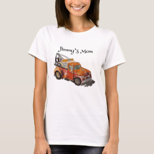 Feestje voor jongens verjaardag met bergingswagen t-shirt