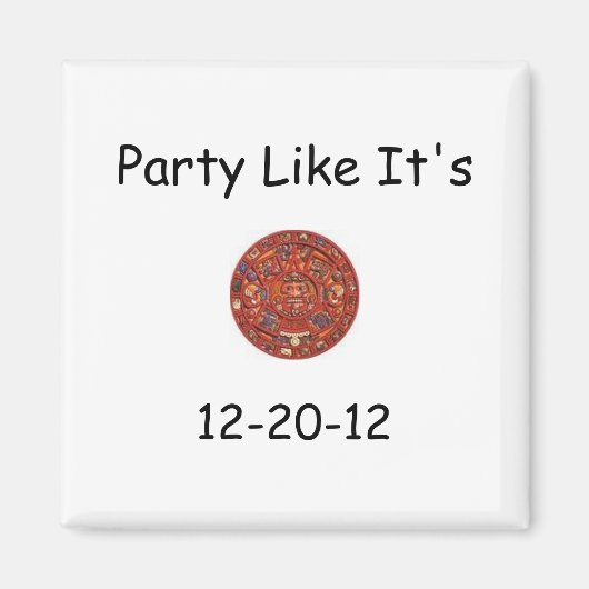 Feestje zoals het is, 12-20-12 Magnet Magneet (Voorkant)