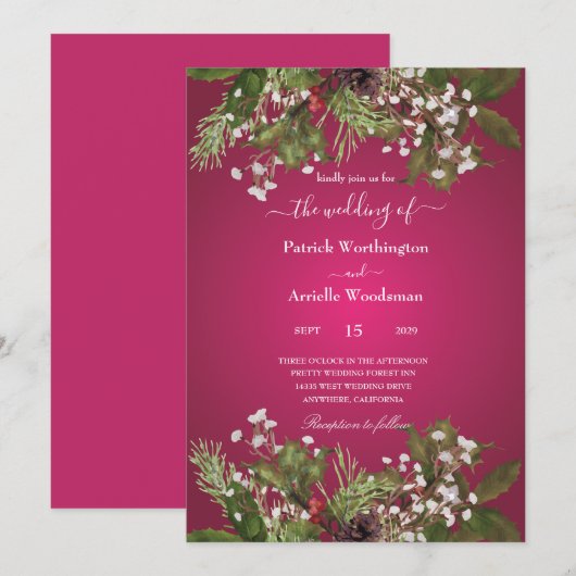 feestjes voor feestdagen met hoogwaardige kleuren kaart (Voorkant / Achterkant)