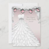 Feestjurk Princess Pink Rose Quinceanera Kaart (Voorkant)