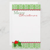 feestkerst briefpapier (Voorkant / Achterkant)