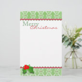 feestkerst briefpapier (Staand voorkant)