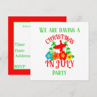 feestkerst in juli Surfer party