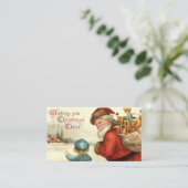 feestkerst kerstkerstkerstkerstman: informatie visitekaartje (Staand voorkant)