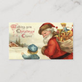 feestkerst kerstkerstkerstkerstman: informatie visitekaartje (Voorkant)