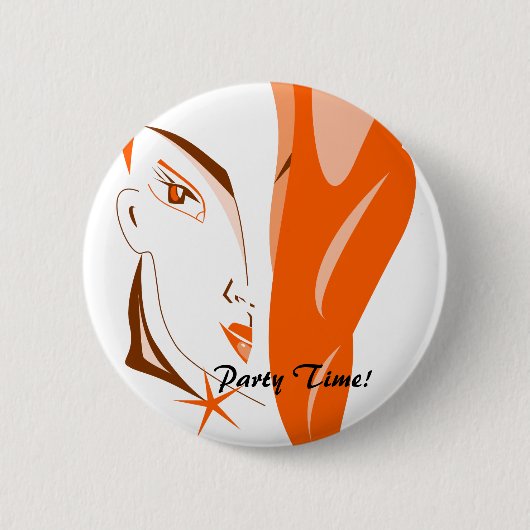 Feestknop Ronde Button 5,7 Cm (Voorkant)