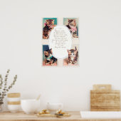 feestmaal kerstcadeaugedicht Holiday Poster (Keuken)