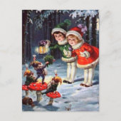 feestmaal kinder Briefkaart met kerst (Voorkant)