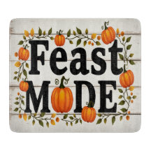 Feestmodus Thanksgiving glazen snijplank