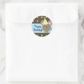  feestmuis Happy Birthday Stickers (Tas)