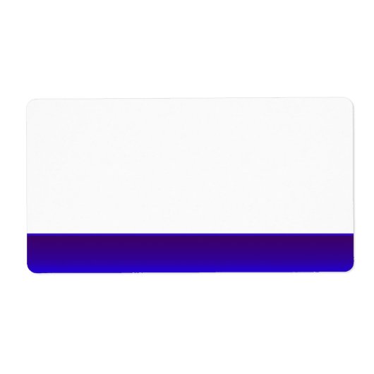 Feestnaam Tag Label blauw (Voorkant)