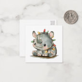 feestneus notitiekaartje (Voorkant / Achterkant in situ)