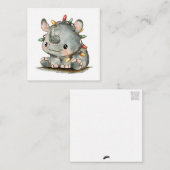 feestneus notitiekaartje (Voorkant / Achterkant)