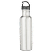 Feestpaarden | vrolijk kerstfeest waterfles (Achterkant)