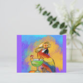 Feestpapegaaien Briefkaart (Staand voorkant)
