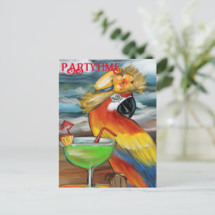 Feestpapegaaien Briefkaart