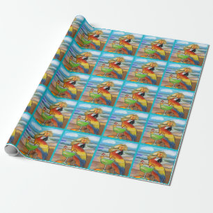 Feestpapegaaien Cadeaupapier