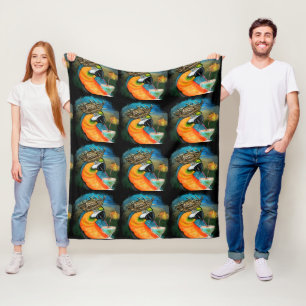 Feestpapegaaien Fleece Deken