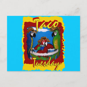 Feestpapegaaien Uitnodiging Briefkaart