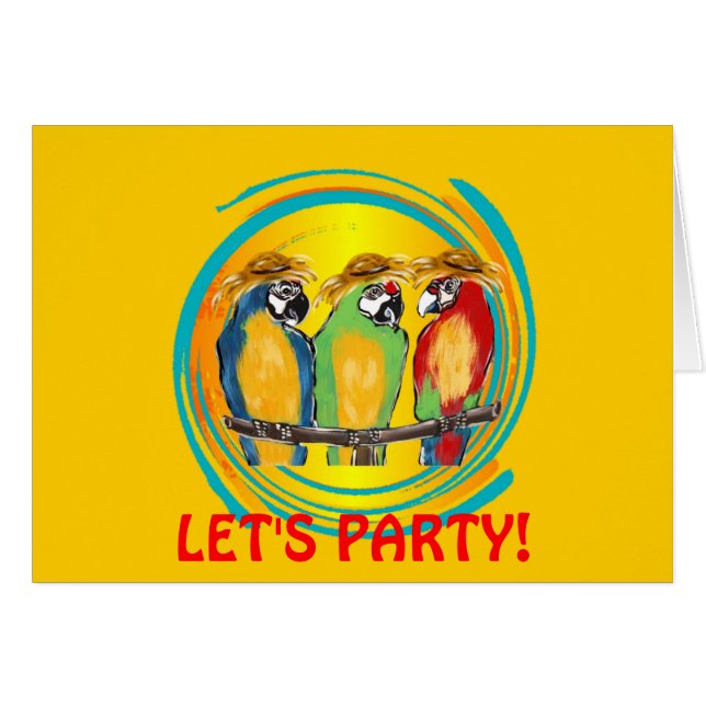 FEESTPAPEGAIEN (Voorkant Horizontaal)