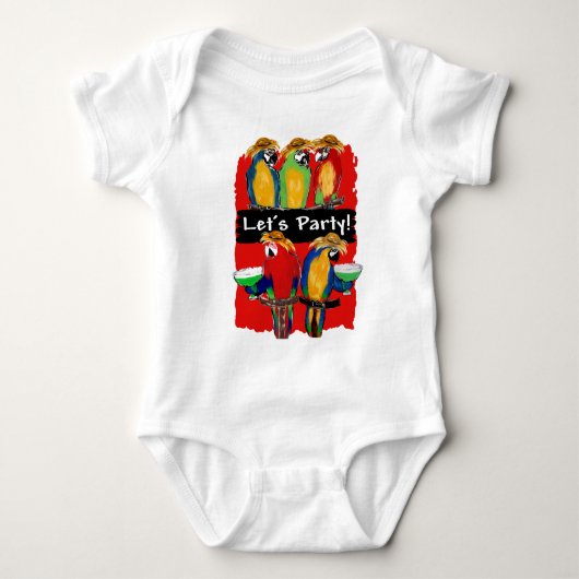 FEESTPAPEGAIEN ROMPER (Voorkant)