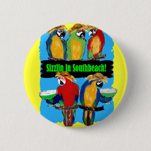 FEESTPAPEGAIEN RONDE BUTTON 5,7 CM
