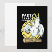 Feestparkietvogel Kaart (Voorkant / Achterkant)