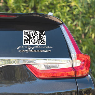 Feestplanner Elke Zakelijke QR-code Auto Sticker