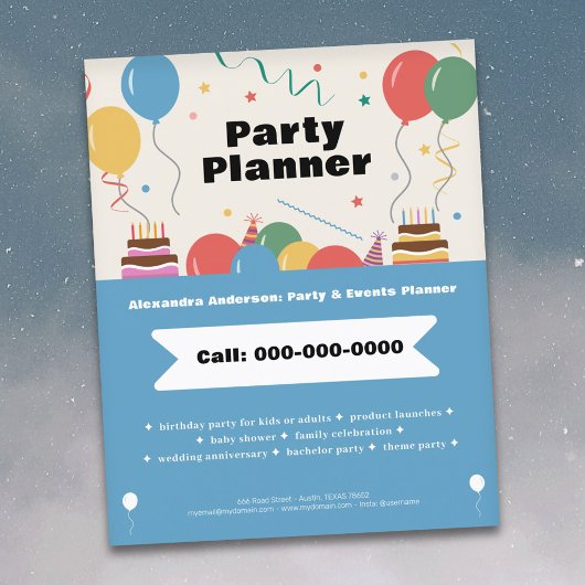 Feestplanner Flyer