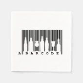 Feestplezier: zwart-wit barcode (barcode), servet (Voorkant)