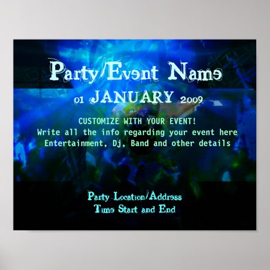Feestposter #007 Poster (Voorkant)