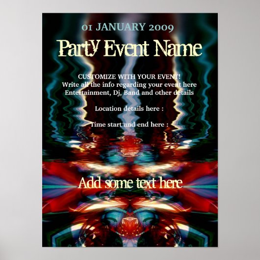 Feestposter #008 Poster (Voorkant)