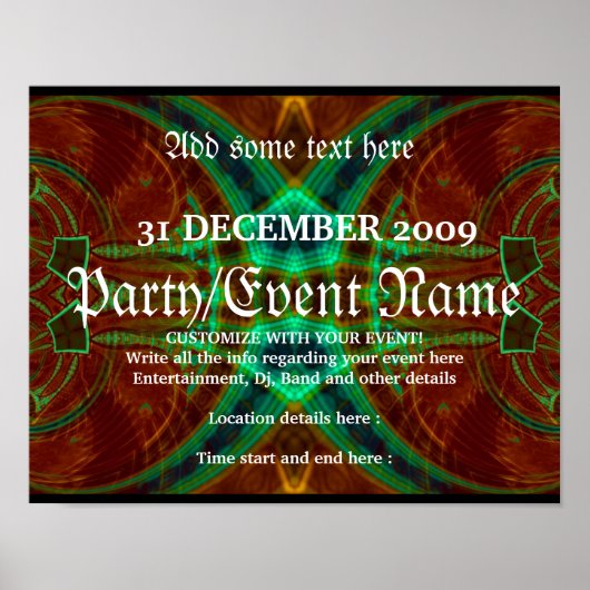 Feestposter #010 Poster (Voorkant)