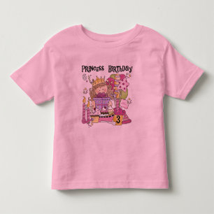 Feestprinses 3e verjaardag Tshirts en geschenken