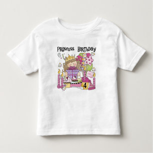 Feestprinses 4e Verjaardag Tshirts en geschenken