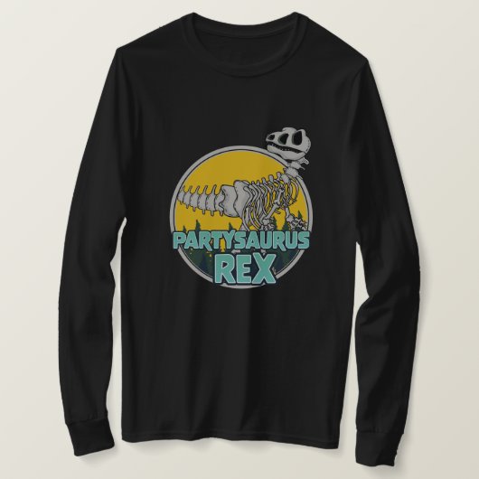 Feestsauriër Rex T-shirt (Design voorkant)